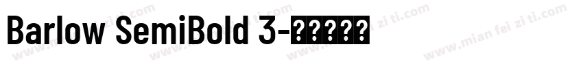 Barlow SemiBold 3字体转换
